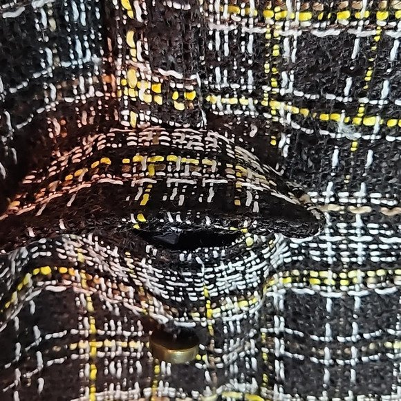 Grace Elements lcon Tweed Jacket Womens 18W BlackMulticolor Plaid Button Up - Picture 8 of 17